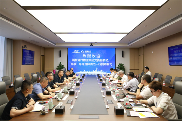 山東港口物流集團(tuán)黨委副書記、董事、總經(jīng)理師清杰到訪我司